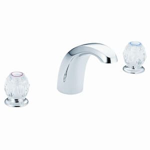 Chateau 2-Handle Deck-Mount Roman Tub Faucet in Chrome (Valve Included)