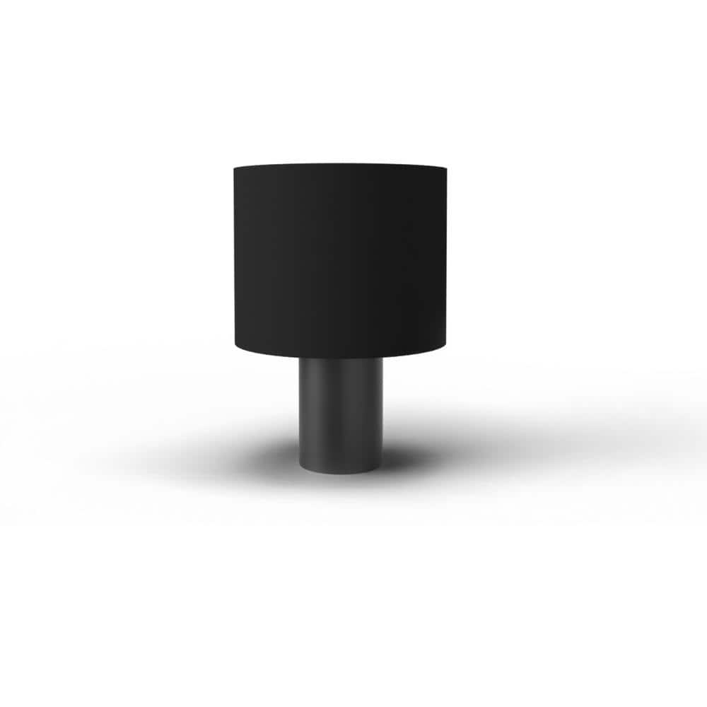 Pyramid Home Decor Brizza 0.8 in./1.1 in. (20 mm) Matte Black Solid