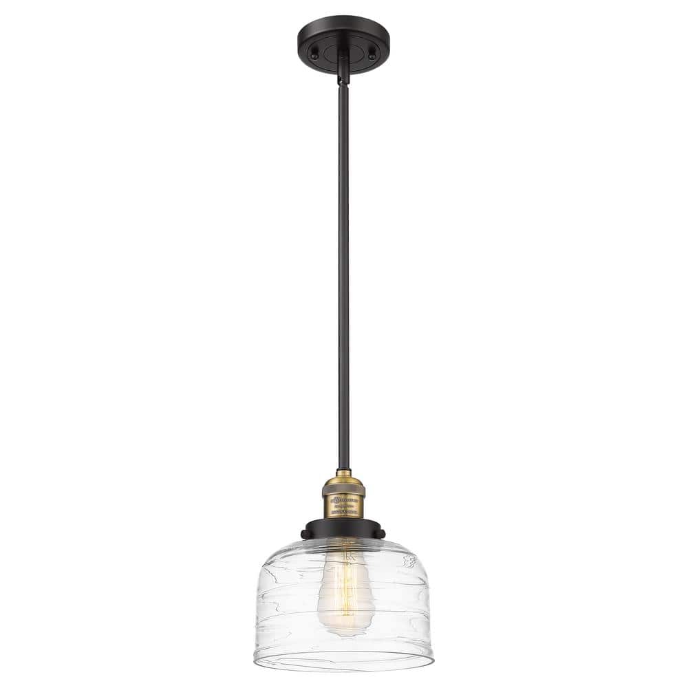 Bell 100-Watt 1-Light Black Antique Brass Standard Mini Pendant Light with Clear Glass Shade, No Bulbs Included price history on PriceWatchPro
