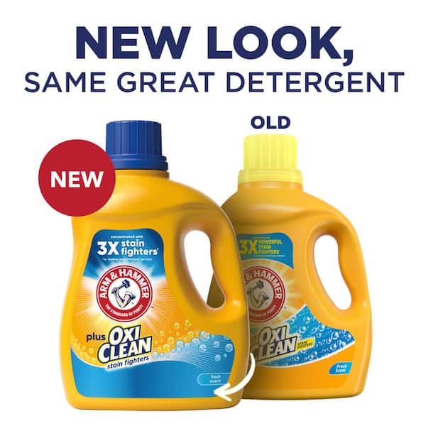 Fresh Scent Plus OxiClean Liquid Laundry Detergent ,77-Loads, 100.5 fl.oz., 2-Pack