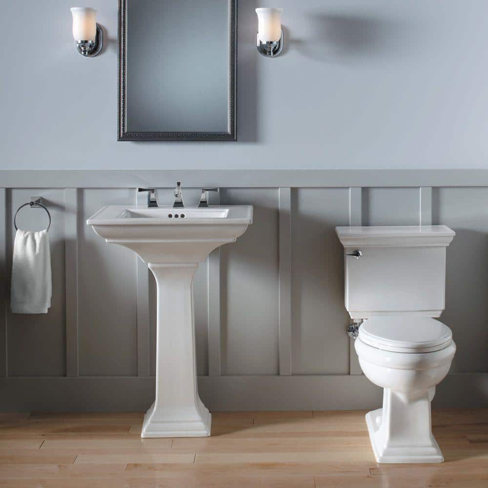 Memoirs Stately Polished Chrome Double Handle Widespread Bathroom Faucet