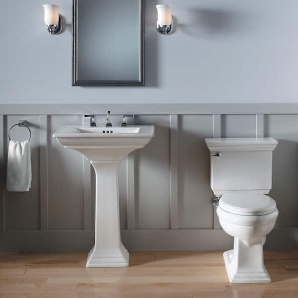 Memoirs 8 in. Widespread 2-Handle Low Arc Water-Saving Bathroom Faucet in Polished Chrome with Deco Lever Handles