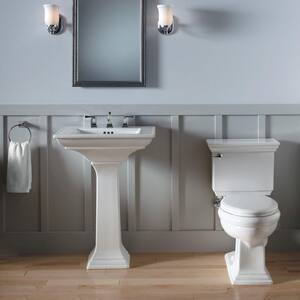 Memoirs Stately Ceramic Pedestal Bathroom Sink Combo in White with Overflow Drain