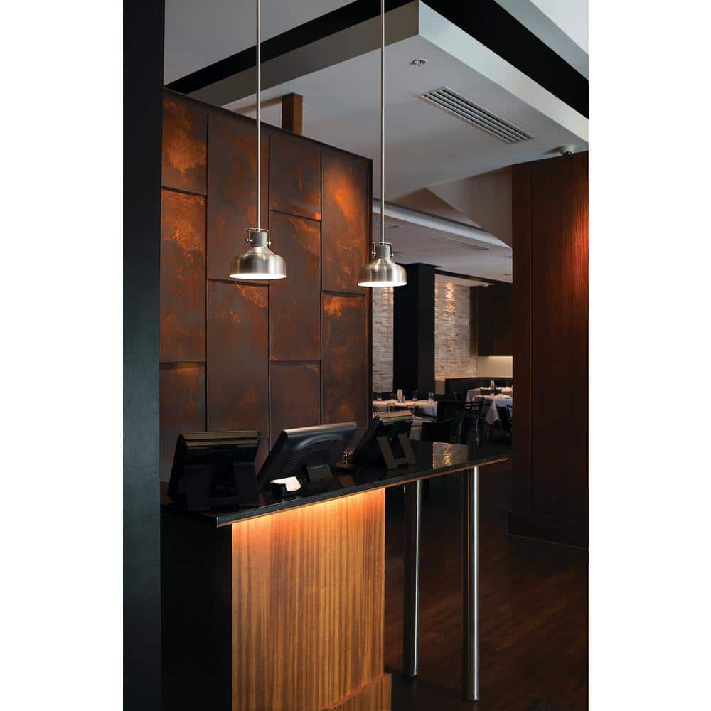 Brushed Nickel 6" LED Mini Pendant Light