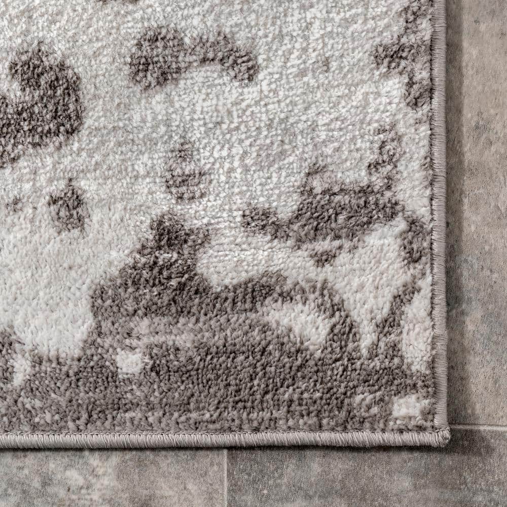 Meaghan Gray Abstract Washable Synthetic Area Rug, 5' x 8'