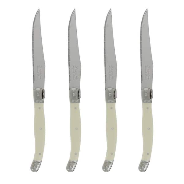 Laguiole 4-Piece Faux Ivory Steak Knives
