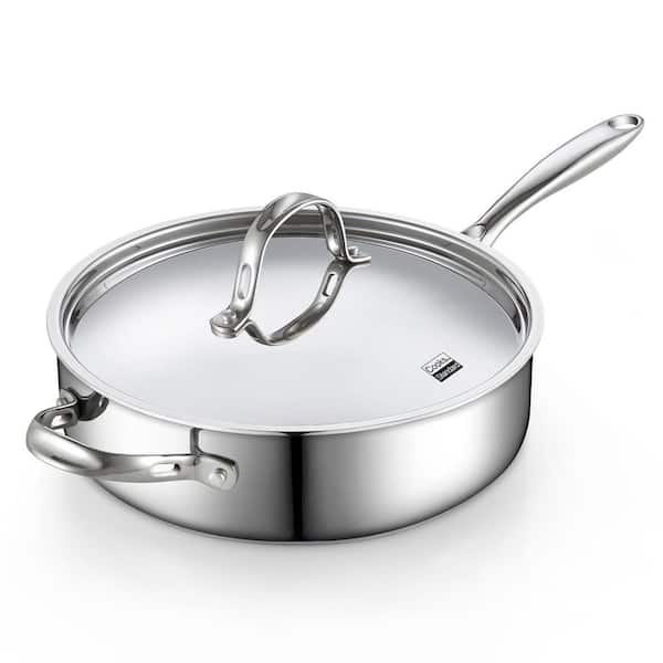 Cooks Standard Classic 5 qt. Stainless Steel Saute Pan with Lid