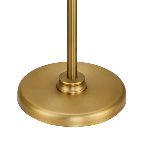Merra 65 in. Adjustable Antique Brass 1-Light Industrial Pharmacy