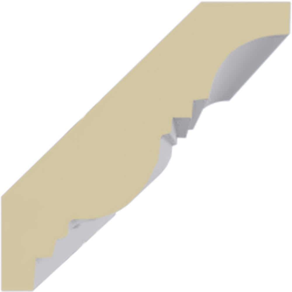 White Polyurethane Egg & Dart Crown Moulding 94.5"