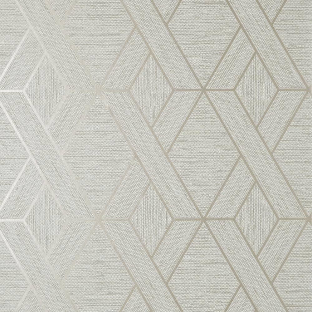 Fine Decor Malcolm White Geo Textured Vinyl Non-Pasted Wallpaper Sample ...