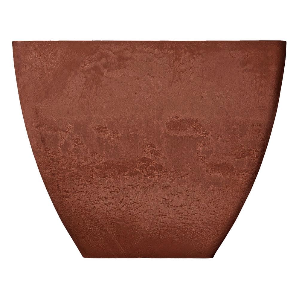 Large Terra Cotta Square Recycled Plastic Outdoor Planter