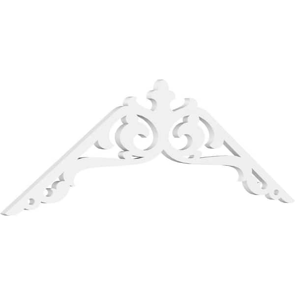 Ekena Millwork Amber 1 in. D x 20 in. W x 60 in. L Signature Urethane Gable Pediment