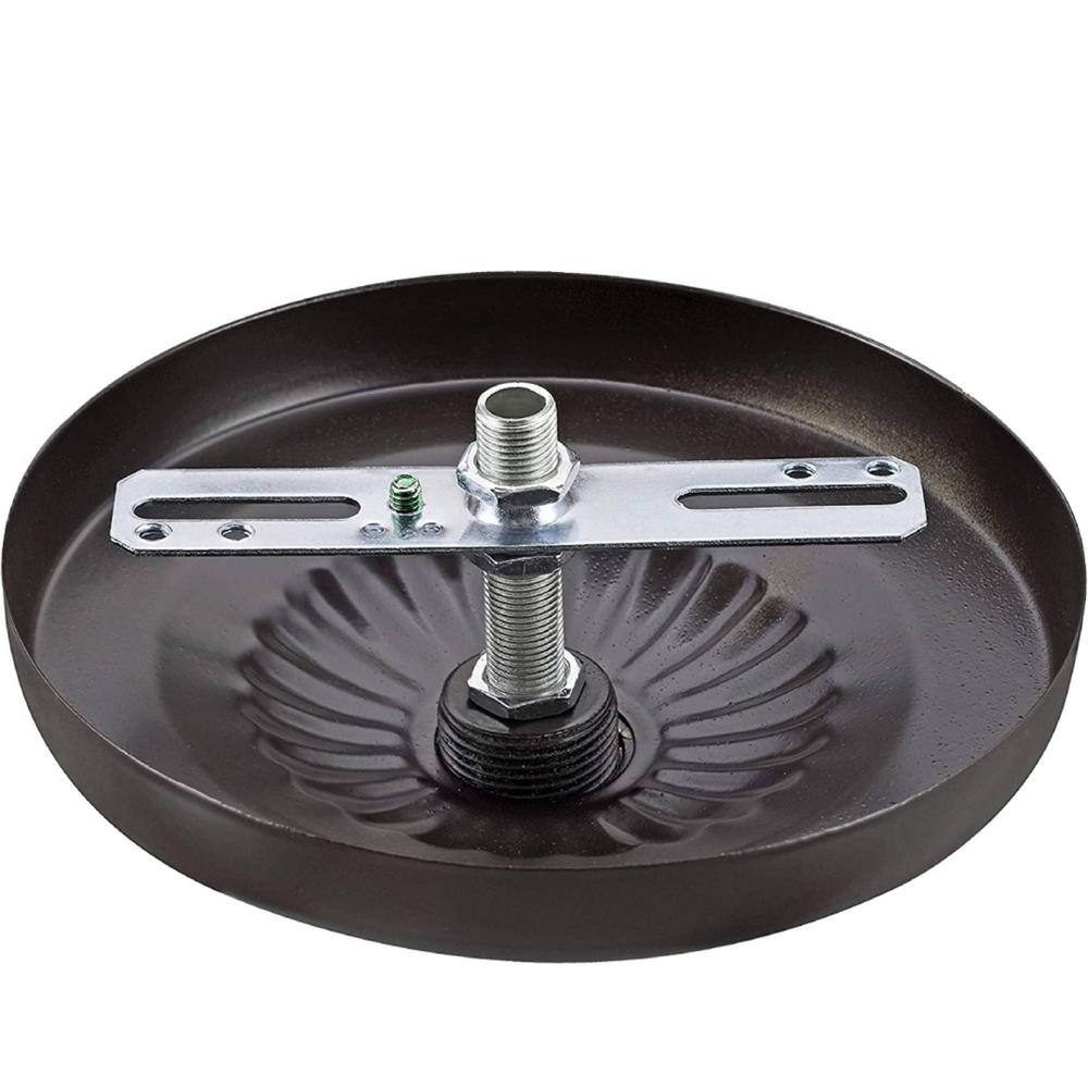 Matte Black 4-3/4" Chandelier Fixture Canopy Kit with Chain