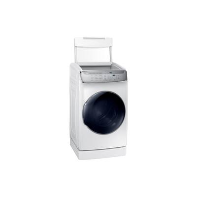 7.5 Total cu. ft. Electric FlexDry Dryer with Steam in White