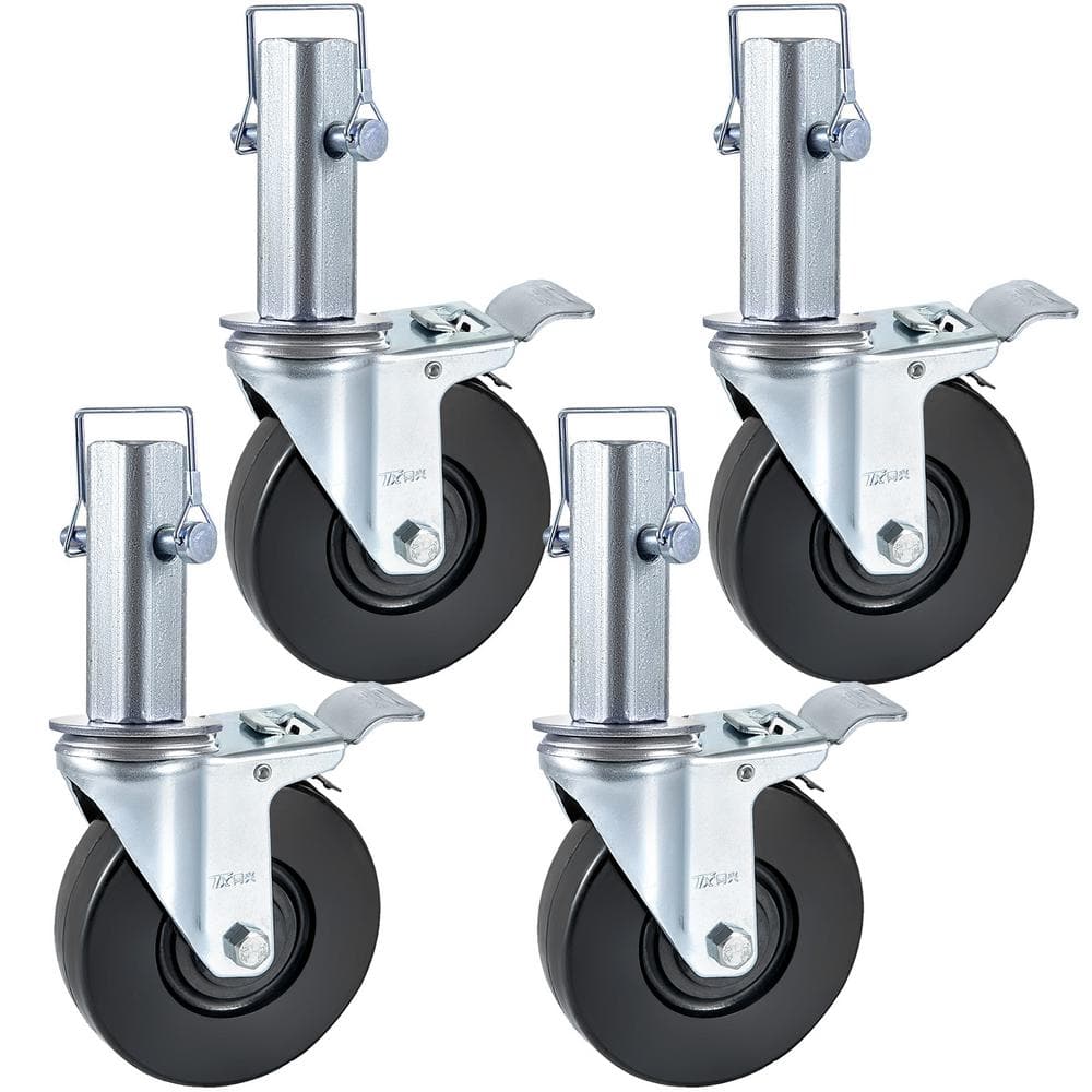 Reviews for VEVOR Scaffolding Rubber Swivel Caster Wheels 4Pack 5 in