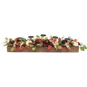 42 in. Fall Harvest Candle Holder Centerpiece
