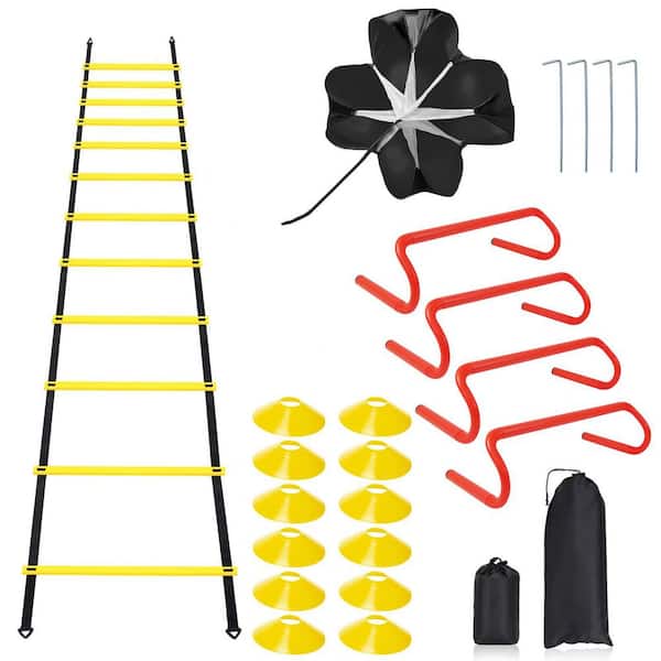 Speed Agility Training Set 9.4 in. W x 6.5 in. H x 15.67 in. L Utility Vehicle for Various Sports Training