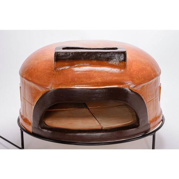 Evergreen Talavera Clay Countertop Wood-Fired Outdoor Pizza Oven 47M5454 -  The Home Depot