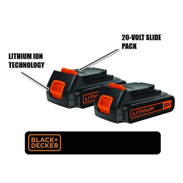Black + Decker Battery, Lithium Ion, 1.5 Ah, 20V Max - 1 Lithium