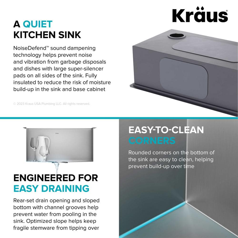Kore 21-Inch Stainless Steel Single Bowl Drop-In Farmhouse Sink