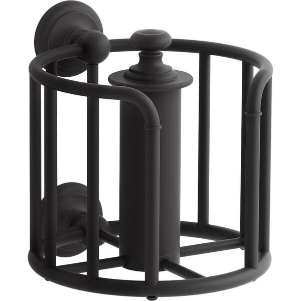 KOHLER Artifacts Wall Mounted Toilet Paper Holder in Matte Black