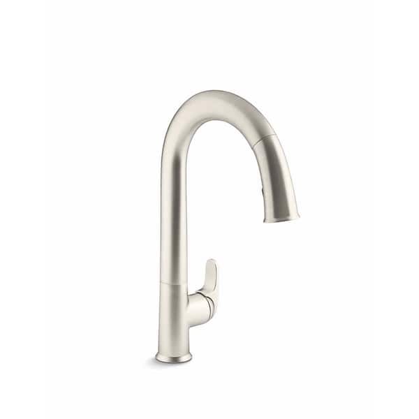 KOHLER Sensate Single-Handle Pull-Down Sprayer Kitchen Faucet with Konnect in Vibrant Stainless