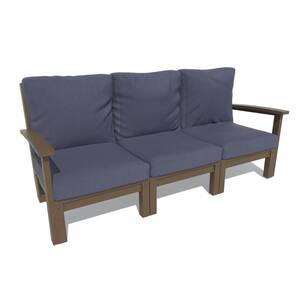 Bespoke Deep Seating 1-Piece Plastic Outdoor Couch with Cushions