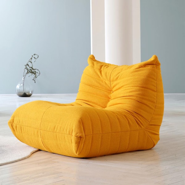Magic Home 34 in. Armless 1-Seater Sofa in Yellow