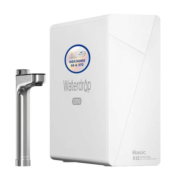 X12 Alkaline RO System,NSF/ANSI 58&372 Certified,1200 GPD flow,11-Stage Filtration,Tankless,3:1 Pure to Drain,BPA -Free