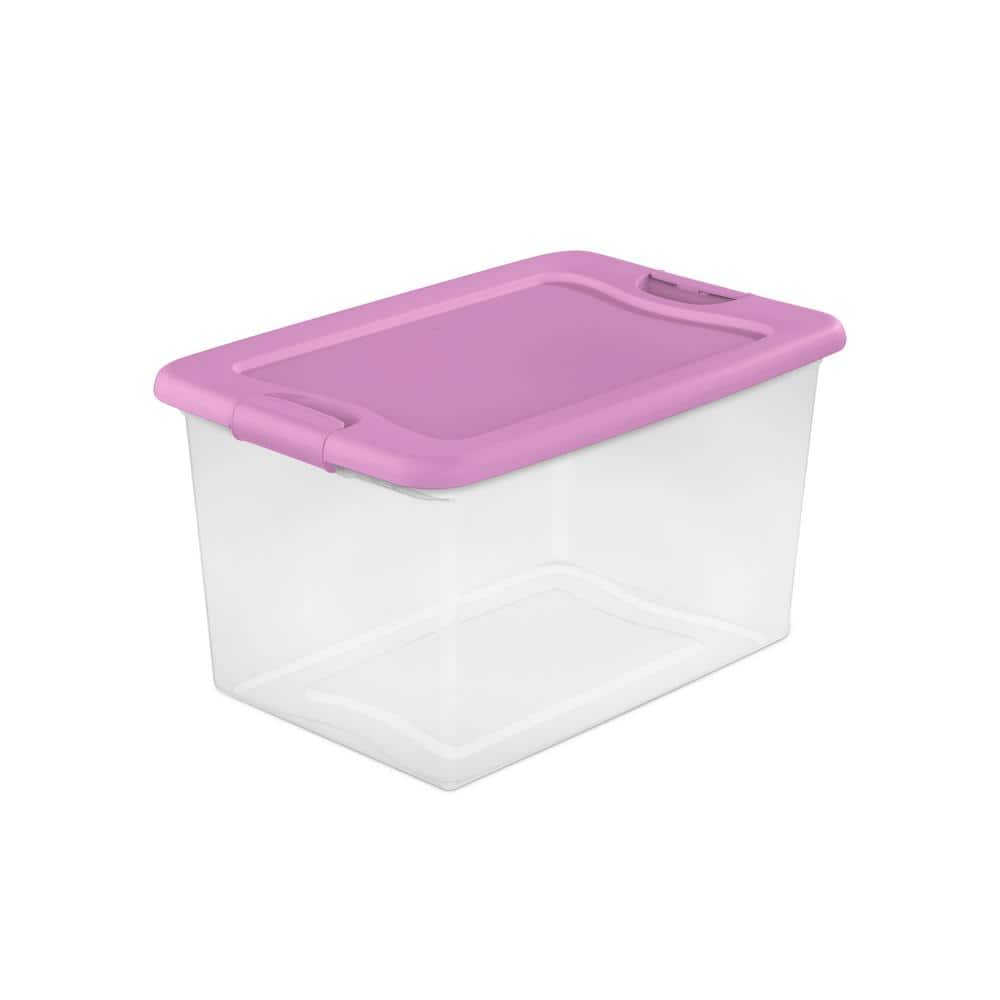 https://images.thdstatic.com/productImages/b6b4d131-35ff-47b8-af1a-b2f4a72be62e/svn/clear-base-with-bright-lilac-lit-and-latches-sterilite-storage-bins-14979306-64_1000.jpg