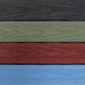 UltraShield Natural 1 ft. x 1 ft. Composite Quick Deck Outdoor Deck Tile in Mixed Rainbow (10 sq. ft. per Box)