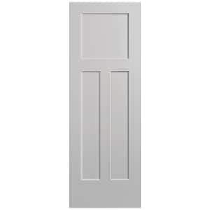 28 in. x 80 in. 3-Panel Winslow Single Bore Hollow Core Silver Bullet Molded Composite Interior Door Slab