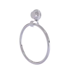 Venus Collection Towel Ring with Twist Accent in Polished Chrome
