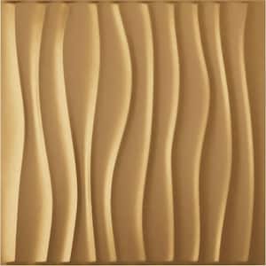 19-5/8-in W x 19-5/8-in H Shoreline EnduraWall Decorative 3D Wall Panel Gold