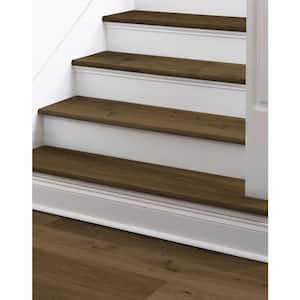Waterproof Rigid Core Flush Stair Nosing in the color Accolade 0.98 in. T x 4.33 in. W x 94 in. L