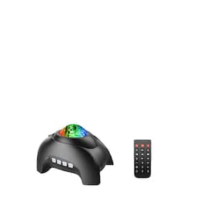 Galaxy Projector LED Night Light Aurora with Bluetooth Speaker, White Noise, Timer and Remote for Room Decor in Black