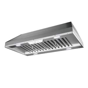 Monsoon II 60 in. 1200 CFM Insert Mount Range Hood with LED Light in Stainless Steel