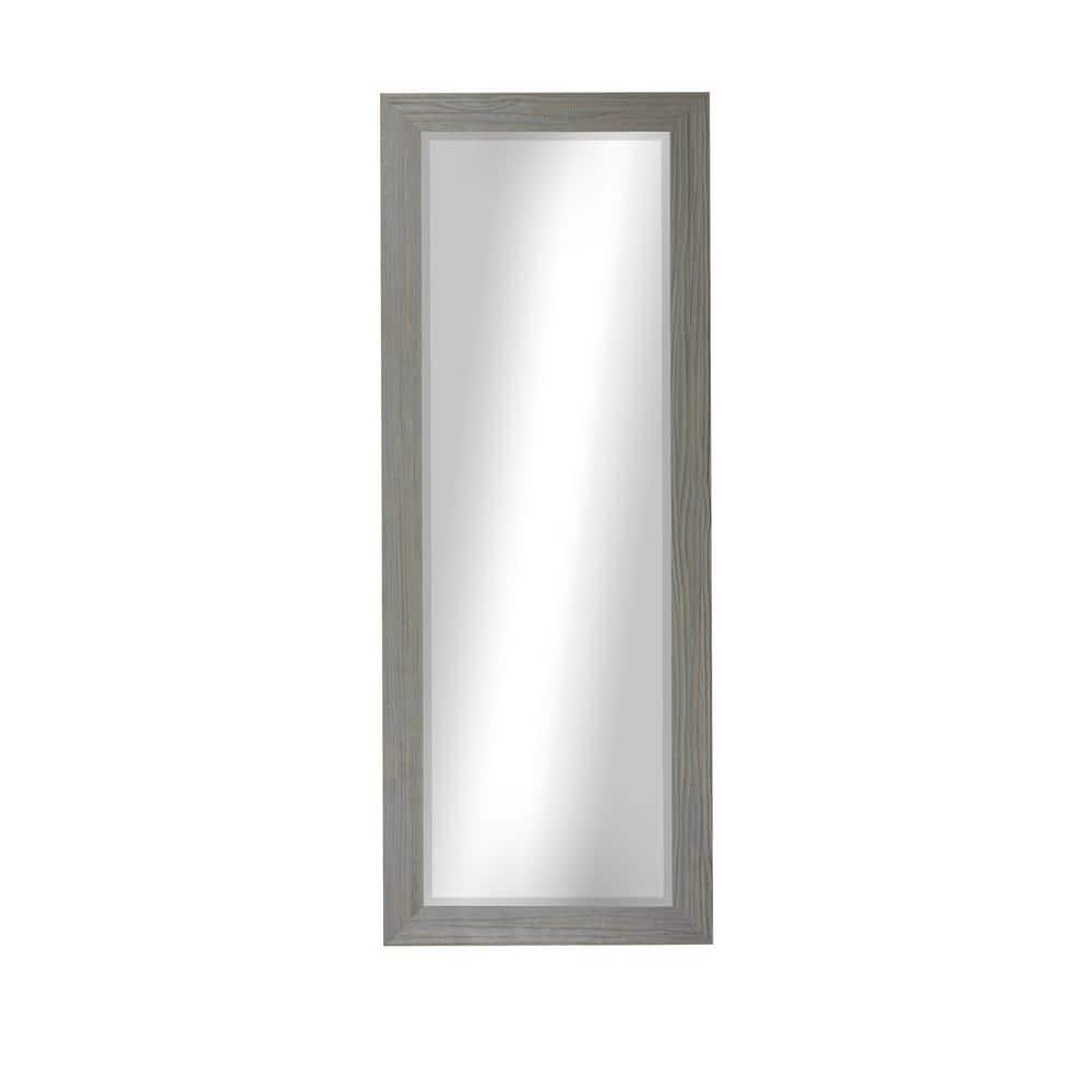 Modern Rustic ( 20.75 in. W x 59.75 in. H ) Wooden Rectangular Weathered Gr