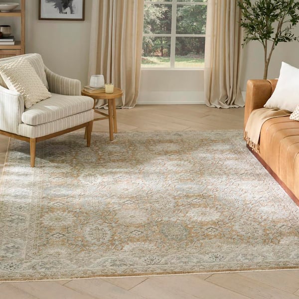 Enriched Mocha 8 ft. x 10 ft. Medallion Traditional Area Rug