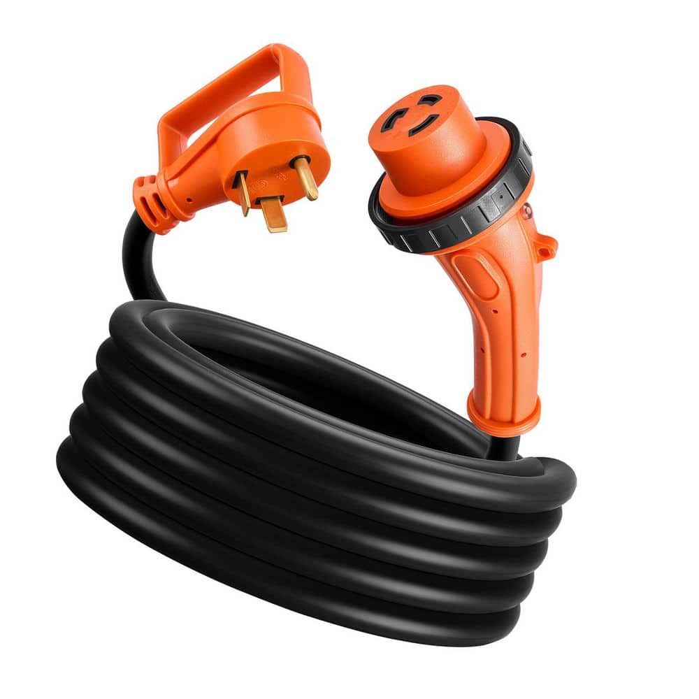 25 ft. 10/3 STW 30 Amps 125V RV Marine Extension Cord, 3750W, NEMA TT-30P to NEMA L5-30R, Twist Lock, Indicator Light price history on PriceWatchPro