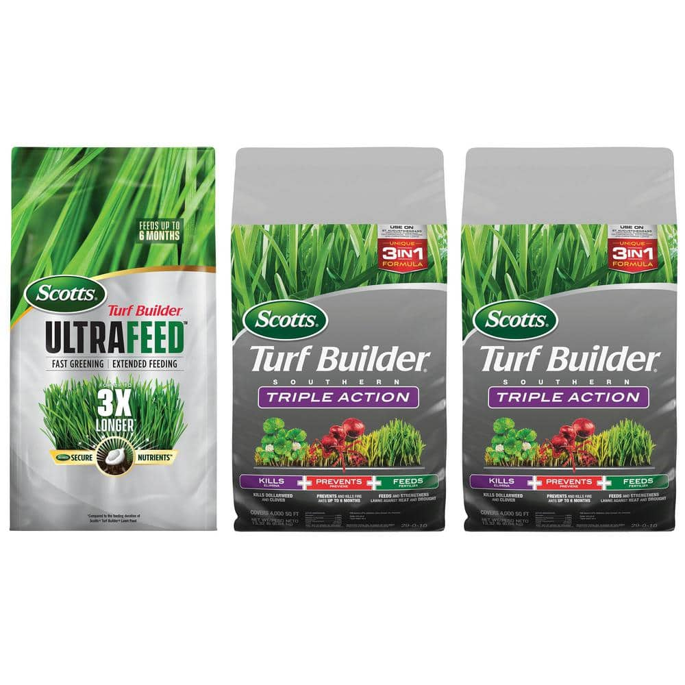 Scotts Turf Builder Southern Triple Action And Ultrafeed Annual Program Southern For Small Lawns