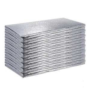 24 in. x 48 in. Radiant Barrier Garage Insulation Kit Bubble Aluminum Foil Reflective Insulation 16 pcs