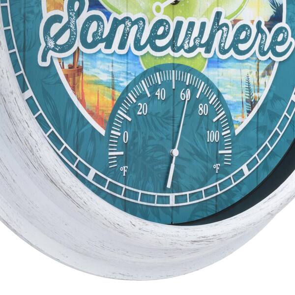 Margaritaville Margaritaville Wall Indoor/Outdoor Analog Thermometer