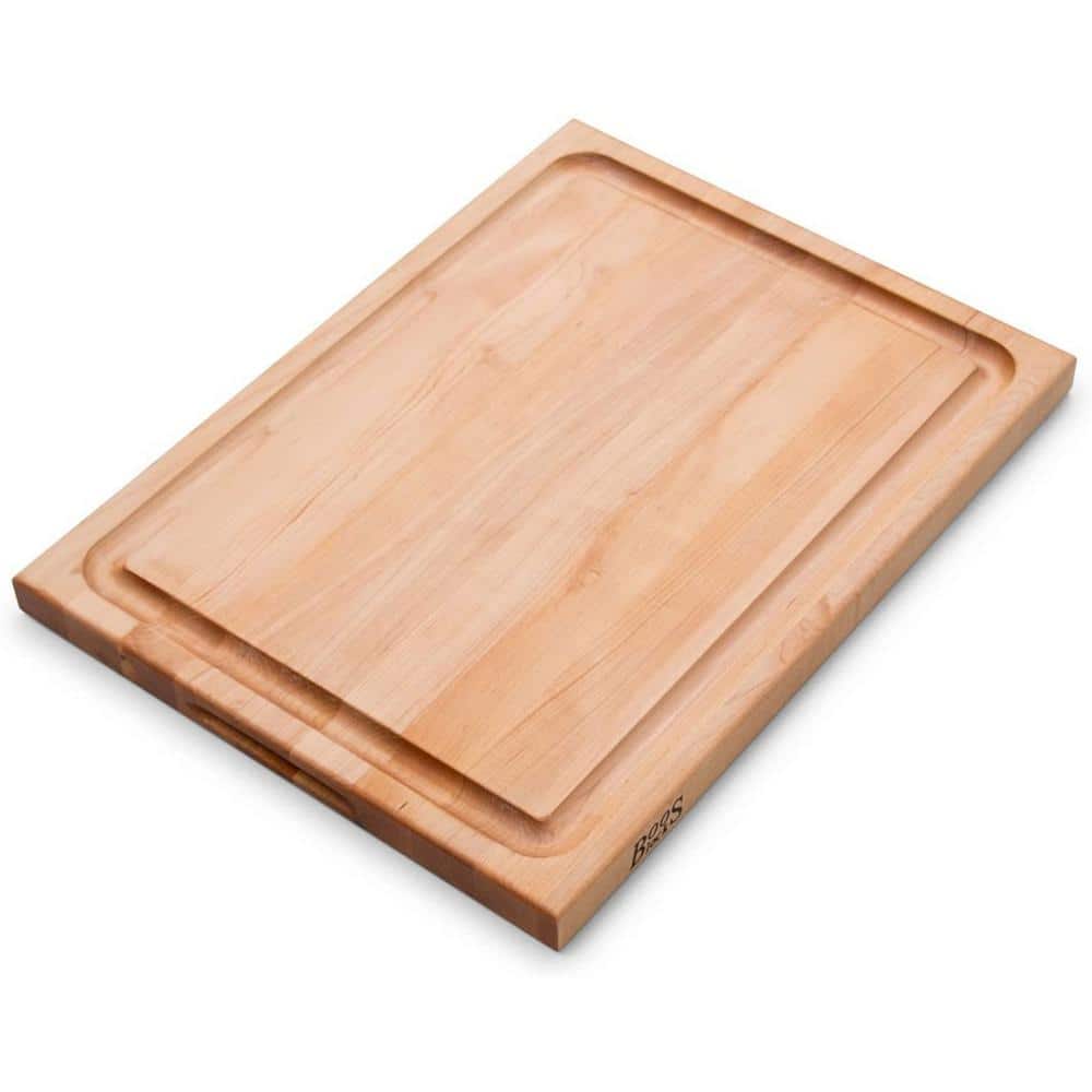 John Boos Large Maple Wood Cutting Board with Juice Groove