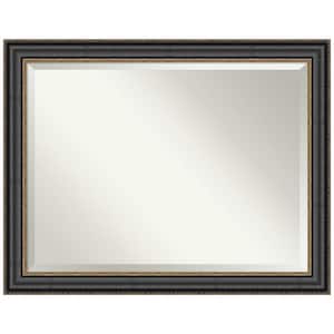 Thomas 45.75 in. x 35.75 in. Modern Rectangle Framed Black Bronze Bathroom Vanity Mirror