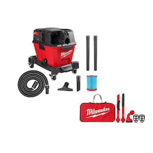 M18 FUEL 6 Gal. Cordless Wet/Dry Shop Vacuum W/AIR-TIP 1-1/4 in. - 2-1/2 in. Crevice and Utility Nozzle Automotive Kit