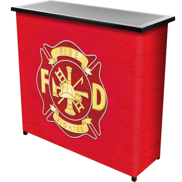 Unbranded Fire Fighter Red 36 in. Portable Bar