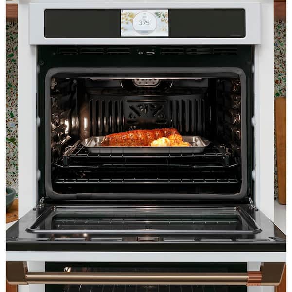 Cafe 30 in. Smart Double Electric French-Door Wall Oven with Convection  Self Cleaning in Matte Black, Fingerprint Resistant CTD90FP3ND1 - The Home  Depot