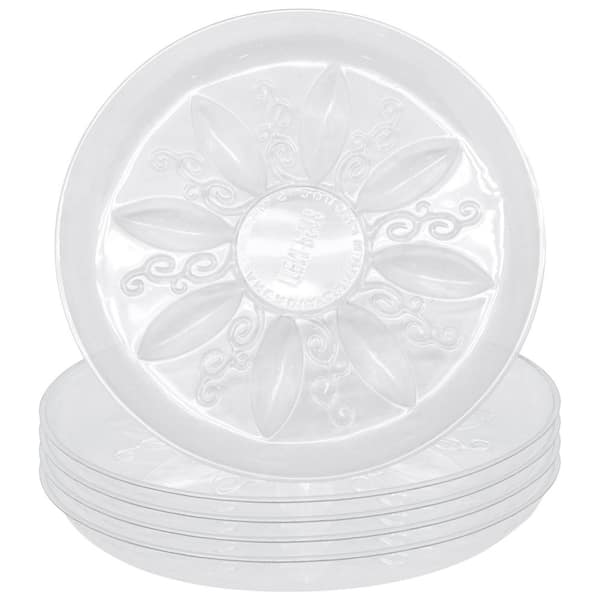 Plant Saucer 4 " Diameter Resin Clear Case of 50 