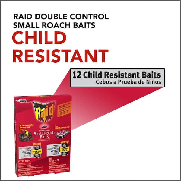 Raid Roach Baits, 0.63 oz Box, 12/Carton